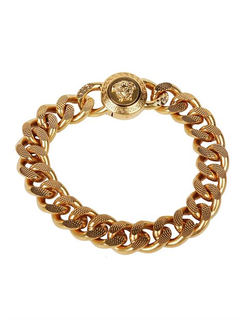 versace men's medusa bracelet|medusa chain bracelet.